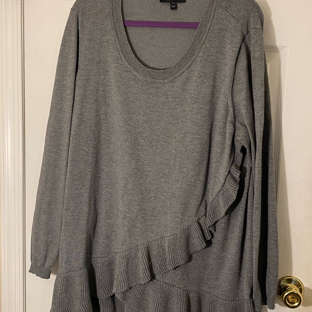 Sweater with Ruffle